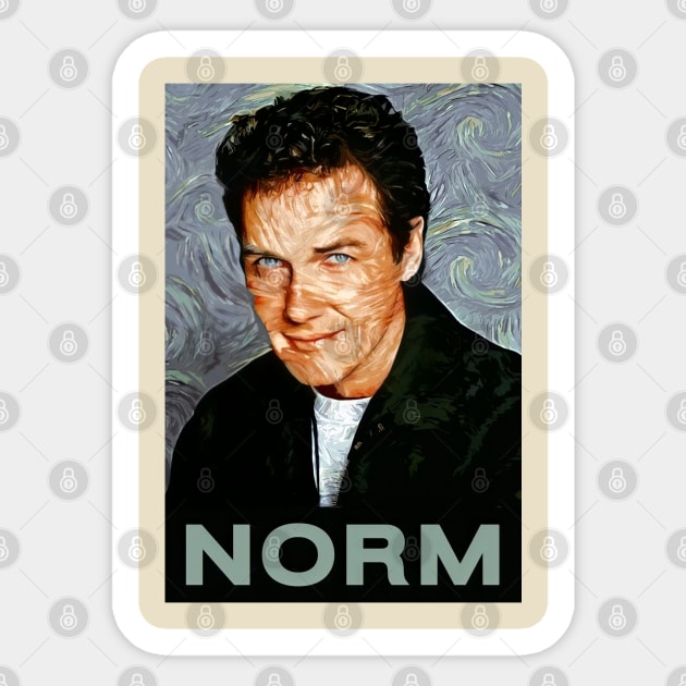 Norm Mc Sticker by Bailey Illustration